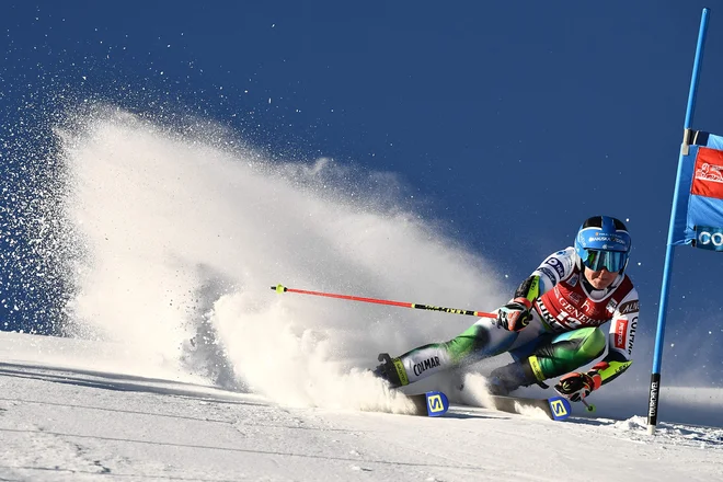 Meta Hrovat je po dveh odstopih v Lienzu prismučala na 10. mesto. FOTO: Jeff Pachoud/AFP