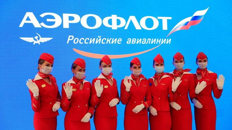 Fotografija: Aeroflot je v prvem delu zimske sezone v Ljubljano letel trikrat tedensko, ta teden in še dva tedna po novem letu prihaja s petimi oziroma šestimi tedenskimi leti. FOTO: Evgenia Novozhenina/Reuters
