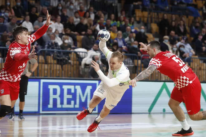 Staš Skube je vodil slovenski napad. FOTO: Leon Vidic
