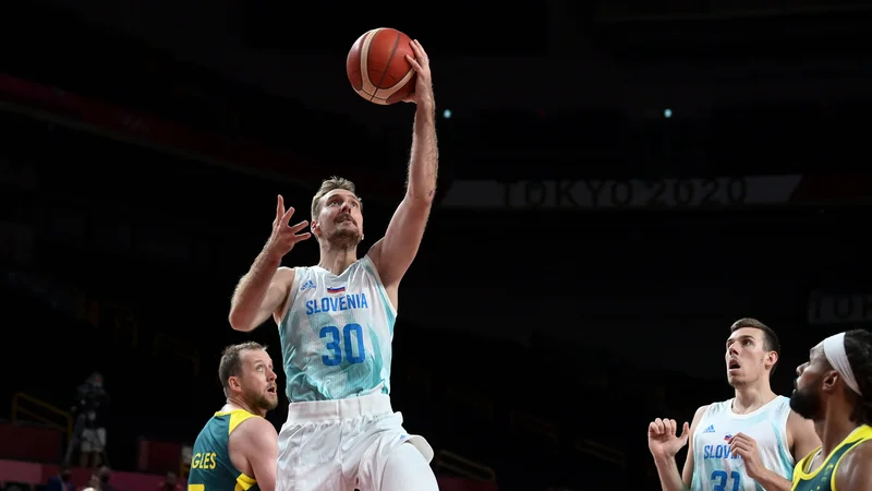 Fotografija: Zoran Dragić je s Slovenijo osvojil četrto mesto na OI v Tokiu. FOTO: Aris Messinis/AFP