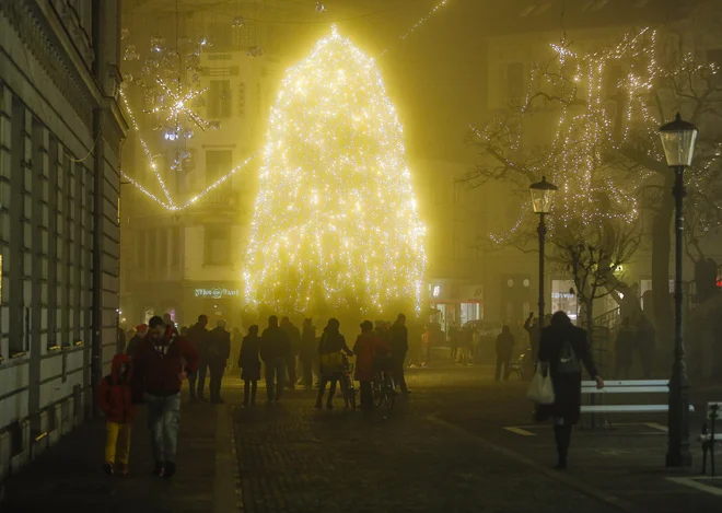 Novo leto v Ljubljani.&nbsp;FOTO: Jože Suhadolnik/Delo
