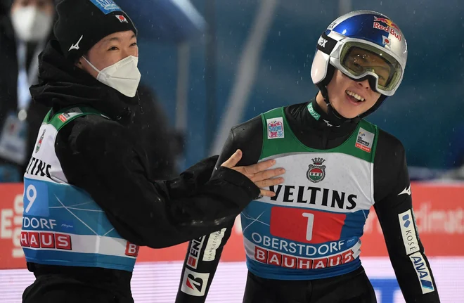 Japonec Rjoju Kobajaši  je bil razred za sebe po prvi seriji. FOTO: Christof Stache/AFP
