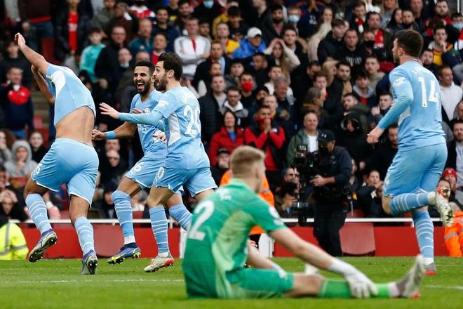 Odločitev o zmagi v Londonu je padla v 93. minuti. FOTO:&nbsp;Ian Kington/AFP
