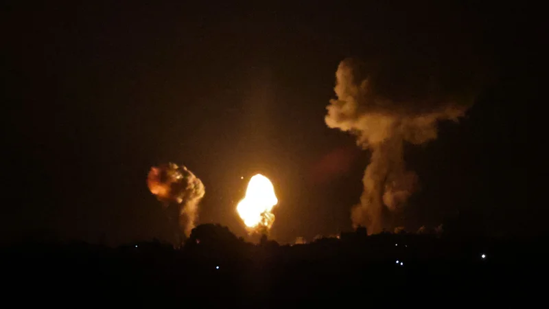 Fotografija: Izrael je napadel tarče Hamasa. FOTO: Said Khatib/AFP