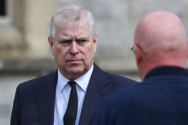 Princ je zaradi obtožb leta 2019 odstopil od vseh javnih dejavnosti kot član britanske kraljeve družine. FOTO:&nbsp;Steve Parsons/AFP
