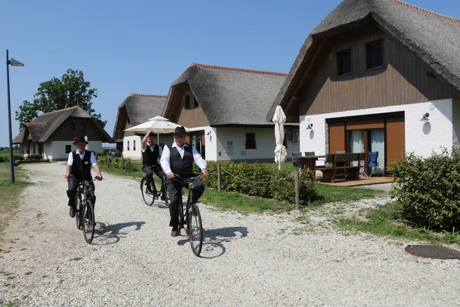 Apartmajsko naselje Panonska vas v Tešanovcih je samo na videz tradicionalna prekmurska vasica. FOTO: Jože Pojbič
