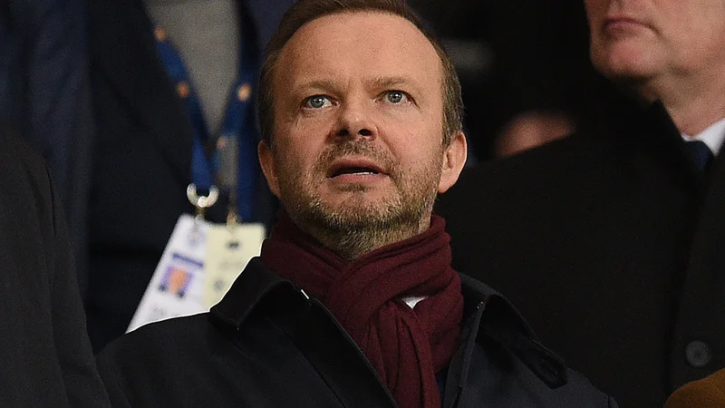 Fotografija: Po šestanjstih letih se bo s 1. februarjem poslovil od izvršilnih funkcij eden od najpomembnejših mož najbogatejšega angleškega kluba Manchester United Ed Woodward. FOTO: Oli Scarff/AFP
