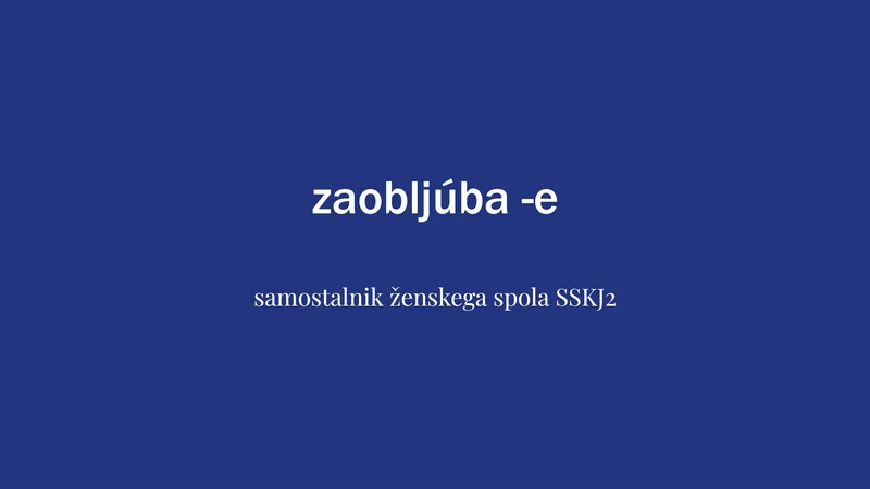 Fotografija: Beseda tedna je zaobljuba. FOTO: Delo