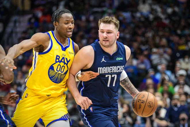 Luka Dončić (desno) je eno glavnih orožij Dallasa. FOTO: Jerome Miron/Usa Today Sports
