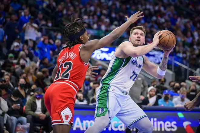 Luka Dončić je dosegel 22 točk. FOTO: Jerome Miron/USA Today Sports
