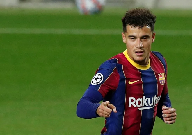 Coutinho se v Barceloni ni znašel najbolje. FOTO: Albert Gea/Reuters
