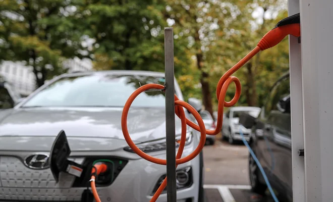 Polnilnic za normalno življenje lastnika električnega vozila je v Sloveniji dovolj. FOTO: Blaž Samec/Delo
