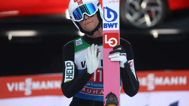 Fotografija: Daniel-Andre Tande je bil brez dlake na jeziku. FOTO: Kai Pfaffenbach/Reuters
