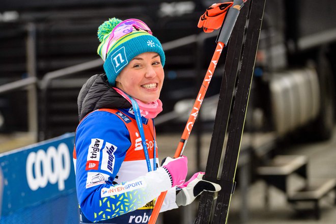 Anamarija Lampič bo v slovenski odpravi za zimsko olimpijado v Pekingu. FOTO: Jens Schlüter/AFP
