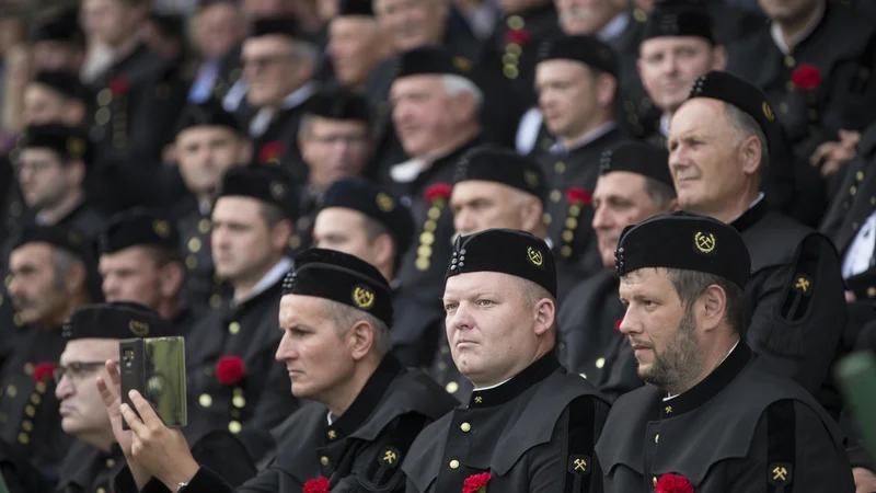 Fotografija: V Premogovniku Velenje je bilo lani zaposlenih 1152 ljudi, časi so zanje vsako leto bolj negotovi. FOTO: Jure Eržen/Delo
