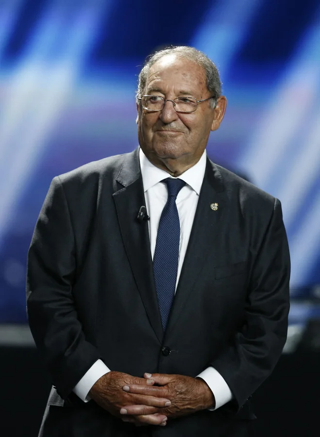 Na fotografiji iz avgusta 2014, ko je sodeloval na žrebu skupinskega dela lige prvakov. FOTO: Valery Hache/AFP