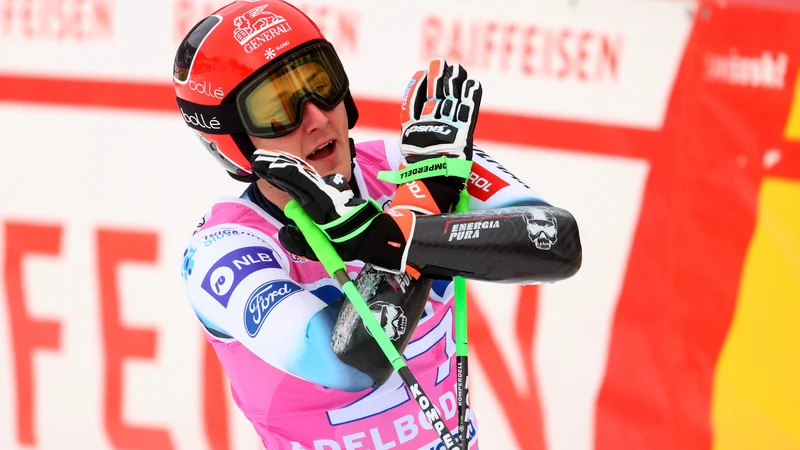 Fotografija: Štefan Hadalin je predčasno končal tekmovalno sezono. FOTO: Denis Balibouse/Reuters