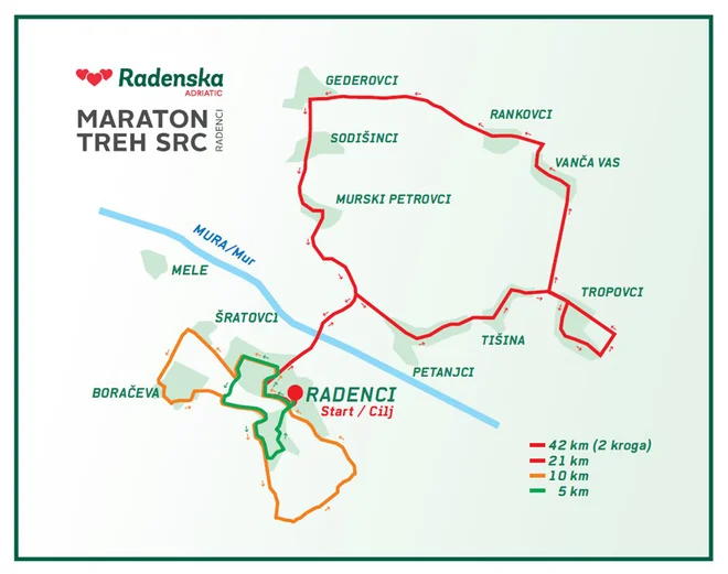 Trase maratona treh src. FOTO: Arhiv Maratona treh src
