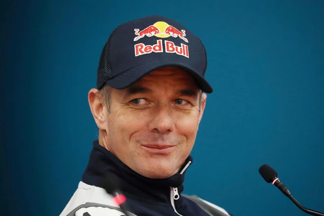 Sebastien Loeb (na fotografiji) med novinarsko konferenco pred začetkom letošnjega uvodnega relija, ki bo zanj že zadnji v sezoni. FOTO: Valery Hache/AFP
