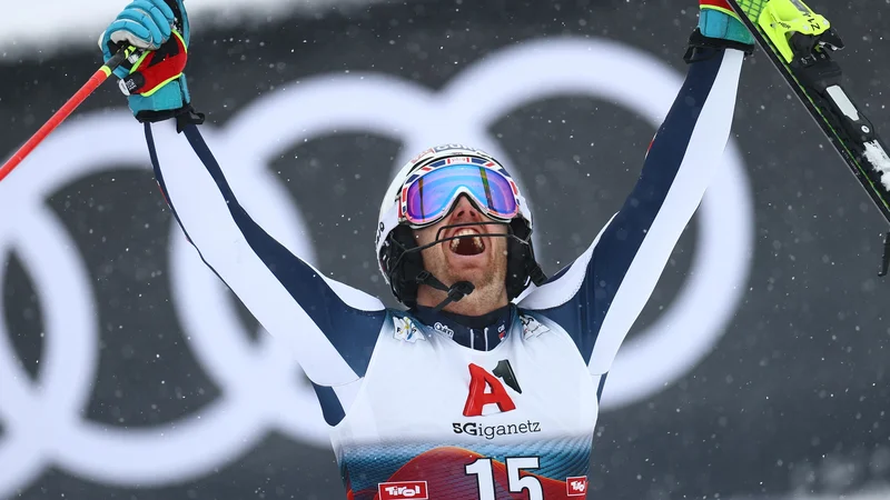 Fotografija: Dave Ryding je senzacionalno dobil slalom v Kitzbühlu. FOTO: Lisi Niesner/Reuters
