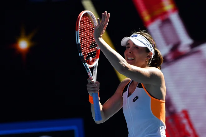 Alize Cornet je po Tamari Zidanšek izločila še Romunko Simono Halep. FOTO: Paul Crock/FPA
