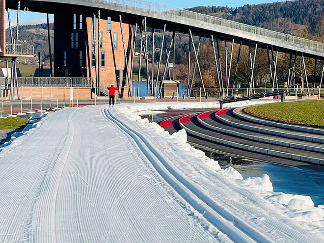 Na velenjski Visti so ta mesec tekaško progo še podaljšali. FOTO: MOV
