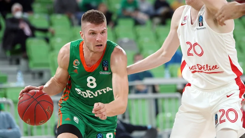 Fotografija: Edo Murić je pred tremi meseci nasul Bourgu 21 točk. Foto EuroCup
