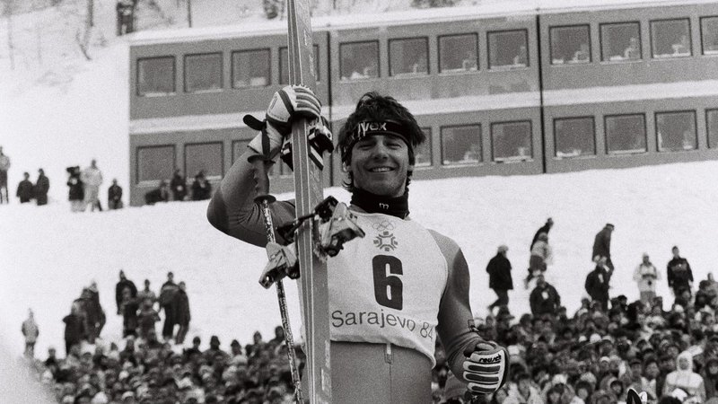 Fotografija: Jure Franko je v Sarajevu prinesel Sloveniji in Jugoslaviji prvo kolajno na zimskih olimpijski igrah. FOTO: Joco Žnidarsič
