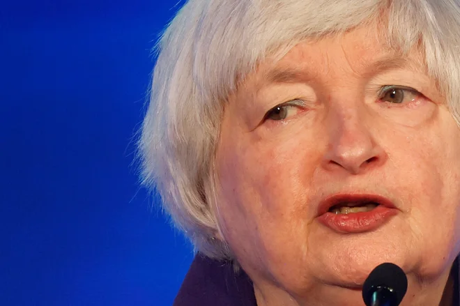 Finančna ministrica Janet Yellen. Foto Jonathan Ernst/Reuters
