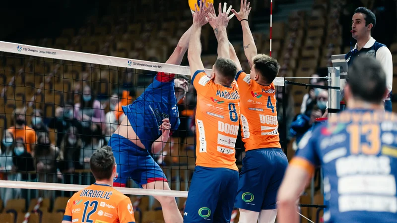 Fotografija: Ljubljanski odbojkarji so si že zagotovili prvo mesto. FOTO: Alen Hadžić