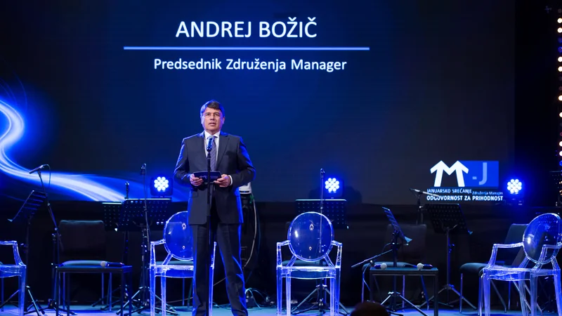 Fotografija: Andrej Božič je prevzel vodenje Združenja manager. FOTO: Andraž Kobe za Združenje Manager