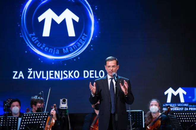 Igor Mervič je prejel priznanje ZM za življenjsko delo na področju menedžmenta 2021. FOTO: Andraž Kobe za Združenje Manager
