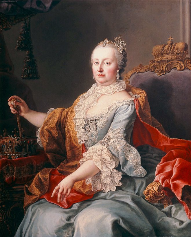 Marija Terezija je bila edina ženska med vladarji habsburških dednih dežel. FOTO: wikipedija
