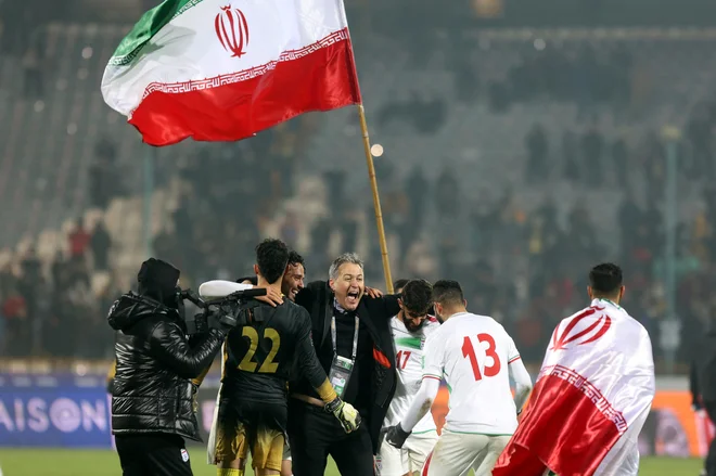 Dragan Skočić si je dal duška ob uvrstitvi na mundial. FOTO: Reuters
