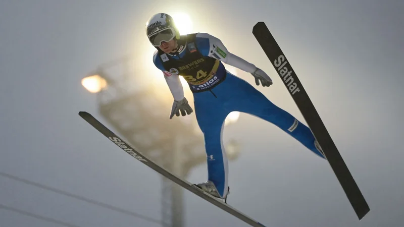 Fotografija: Lovro Kos (na fotografiji) si je z Žigo Jelarjem delil sedmo mesto. FOTO: Ina Fassbender/AFP
