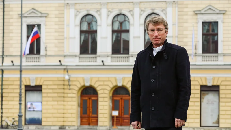 Fotografija: Prejemnik nagrade Prešernovega sklada za glasbo je skladatelj Damijan Močnik. FOTO: Črt Piksi/Delo