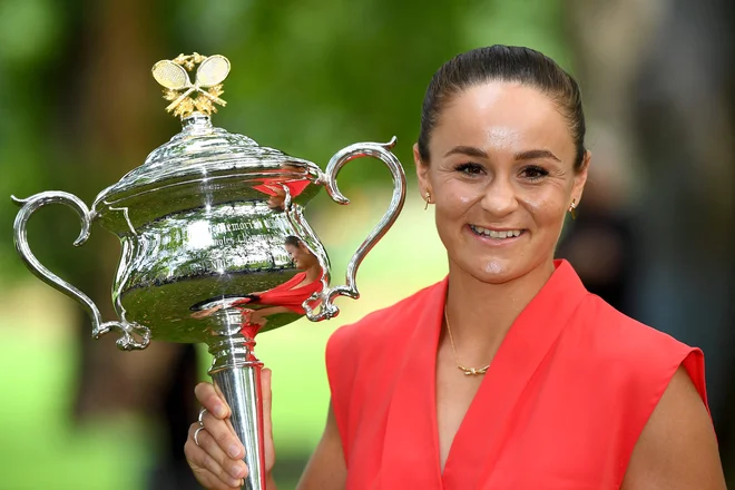 Avstralka Ashleigh Barty je dobila turnir v Melbournu. FOTO: William West/AFP
