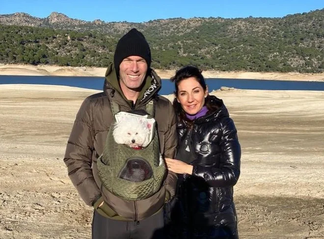Zinedine&nbsp;in Veronique imata štiri sinove in psa.&nbsp;FOTO: instagram
