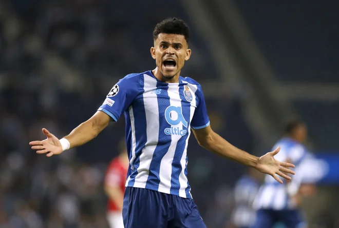 Kolumbijski napadalec Luis Diaz se je preselil iz Porta v Liverpool. FOTO: Pedro Nunes/Reuters
