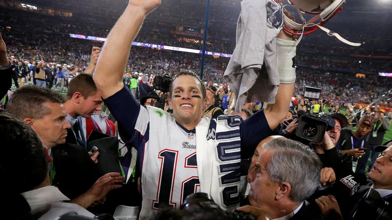 Tom Brady v majici New England Patriots 1. februarja 2015. FOTO: Brian Snyder/Reuters
