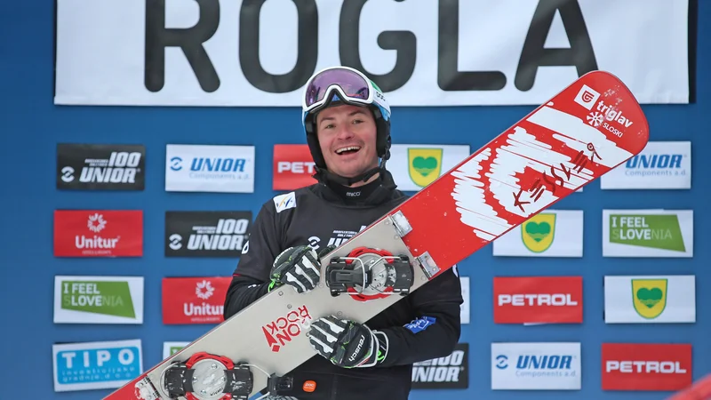 Fotografija: Rok Marguč bo nosil slovensko zastavo v Pekingu. FOTO: Tadej Regent
