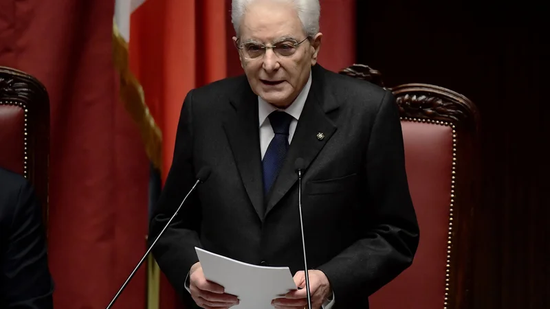Fotografija: Bivši ustavni sodnik, krščanski demokrat, eden najbolj spoštovanih italijanskih državnikov. FOTO: Filippo MONTEFORTE/AFP