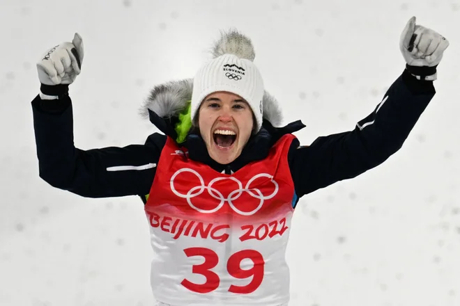 Urša Bogataj FOTO: Christof Stache/AFP
