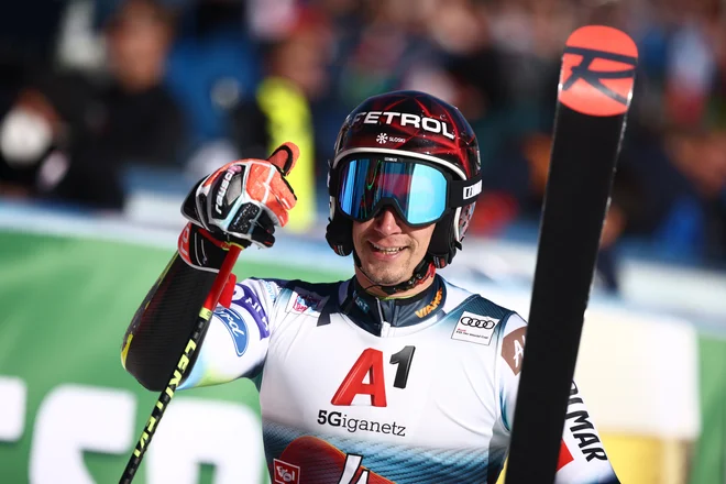 Žan Kranjec bo šel v veleslalomu na OI na polno. FOTO: Lisi Niesner/Reuters
