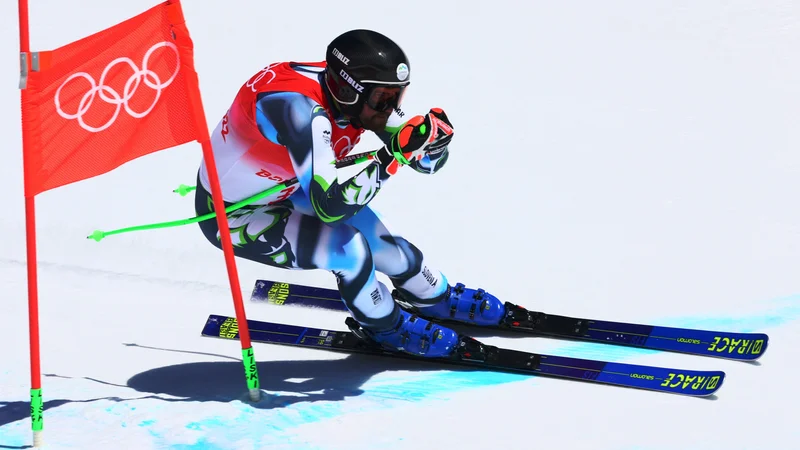 Fotografija: Boštjan Kline je olimpijski superveleslalom v Yanqingu končal na 20. mestu. FOTO: Denis Balibouse/Reuters