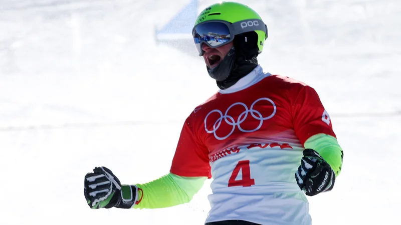 Fotografija: Tim Mastnak je novi olimpijski podprvak v paralelnem veleslalomu. FOTO: Mike Blake/Reuters