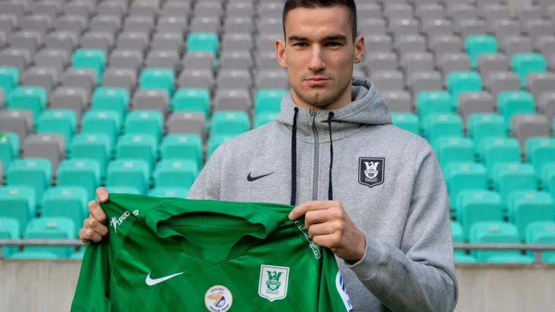Fotografija: Ivan Prtajin je otrok Hajduka, kot je bil njegov dalmatinski rojak in prvi strelec 1. SNL ter Olimpije v sezoni 2019/20 Ante Vukušić. FOTO: NK Olimpija