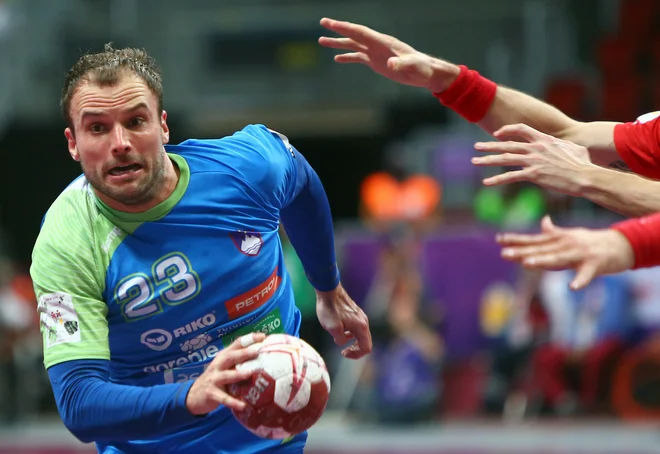 Uroš Zorman je bil zaščitni znak Slovenije kar 18 let in eden najboljših rokometašev v Evropi. Zdaj bo svoje znanje in zmagovalno miselnost prenašal na naslednike. FOTO: AFP
