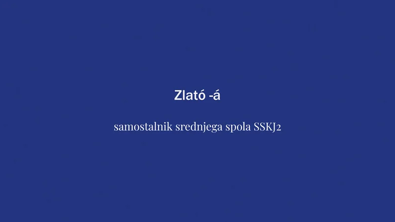 Fotografija: Beseda tedna je zlato. FOTO: Delo