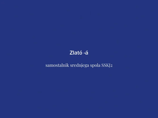 Beseda tedna je zlato. FOTO: Delo
